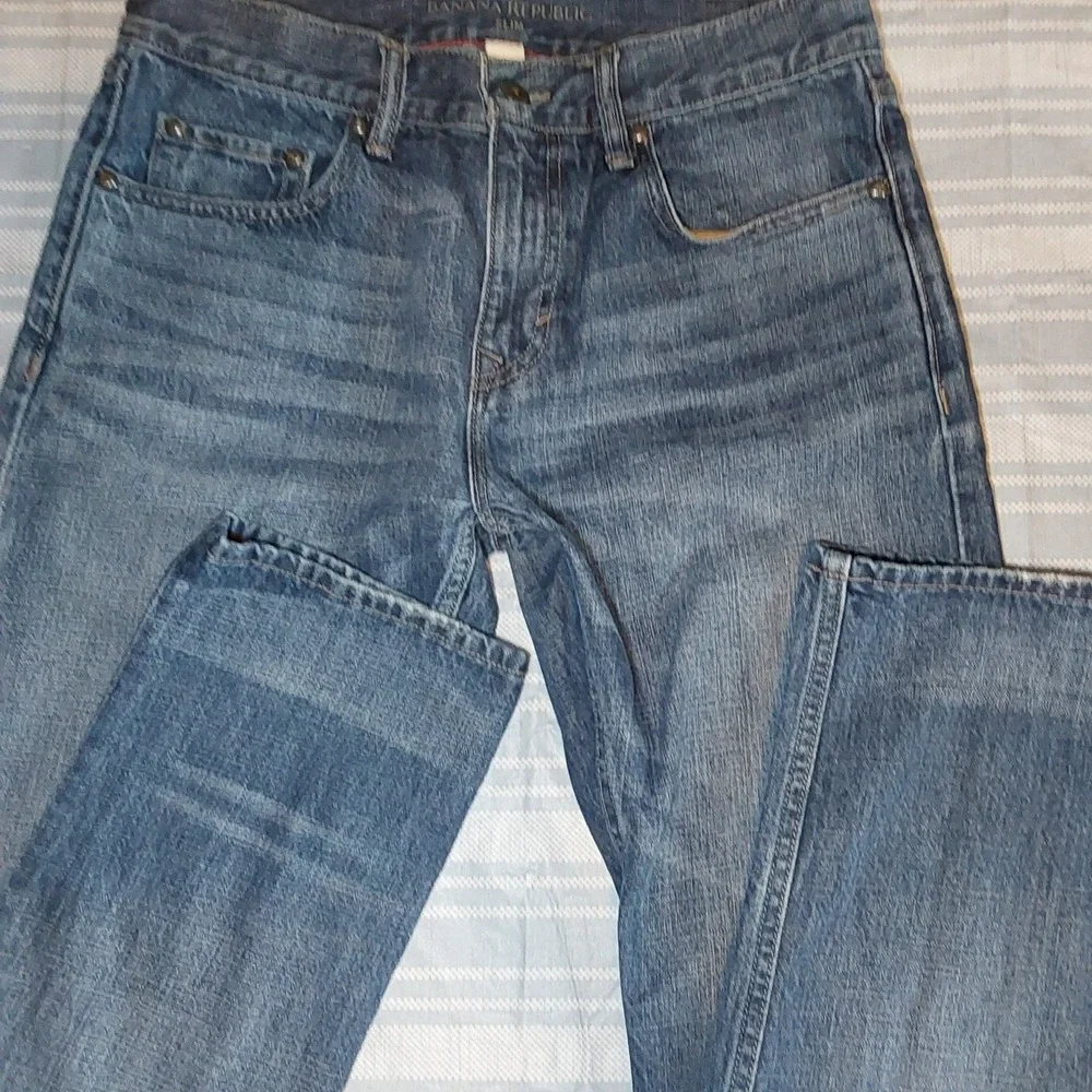 Banana Republic‎ Men's Jeans 31x32 (30x31) Blue Denim Slim Fit